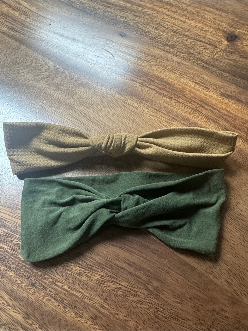 Women’s Twist Headband Set - Olive Green & Mustard